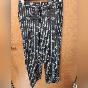 Spooky Skull Patterned Kids Halloween Costume Pants